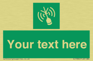 Custom sign safe condition Emergency position beacon